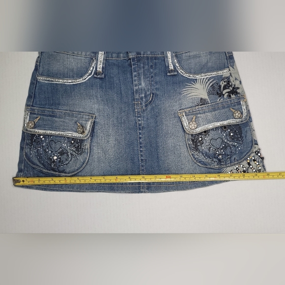 ❤️ ROSA & ROSE MINI SKIRT  LIGHT BLUE SIZE: M - Picture 11 of 12